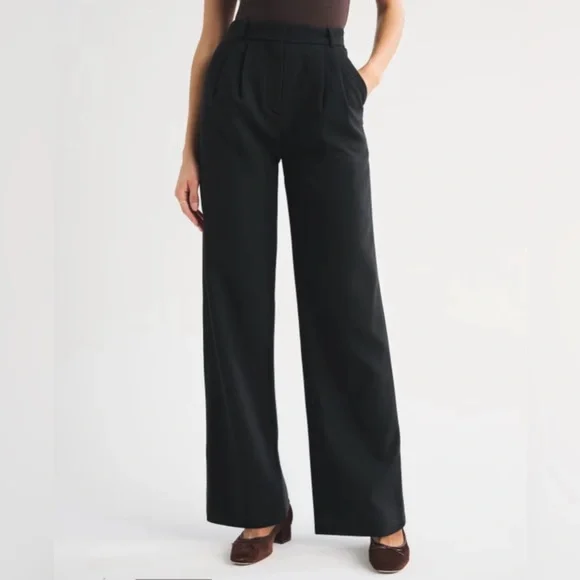 A&F Tailored Wide Leg Pant - Picture 2 of 2